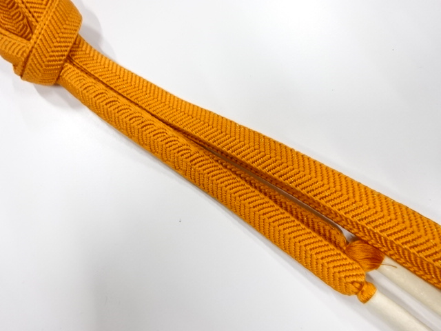 JAPANESE KIMONO / UNUSED HAND-TIED OBIJIME